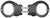 ASP Handschelle Ultra Plus Cuff mit Gelenk aus Aluminium, schwarz