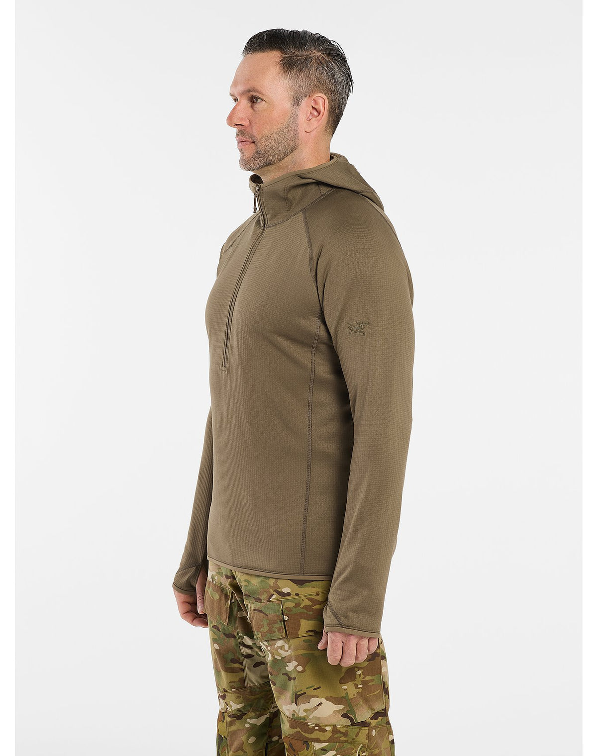 Arc&#39;teryx Delta AR Half Zip Hoody - Wolf