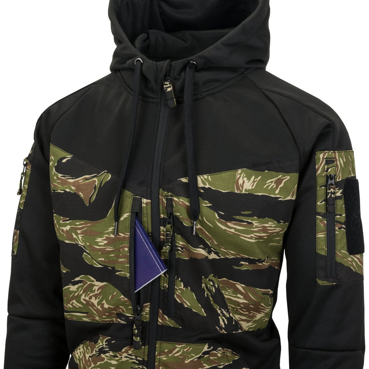 Helikon-Tex Rogue Hoodie (FullZip)® Black-Multicam
