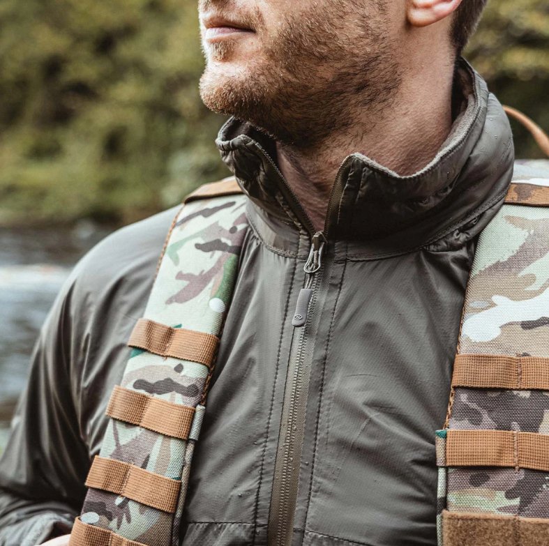 Highlander Halo Tactical Smock à zip complet - Noir