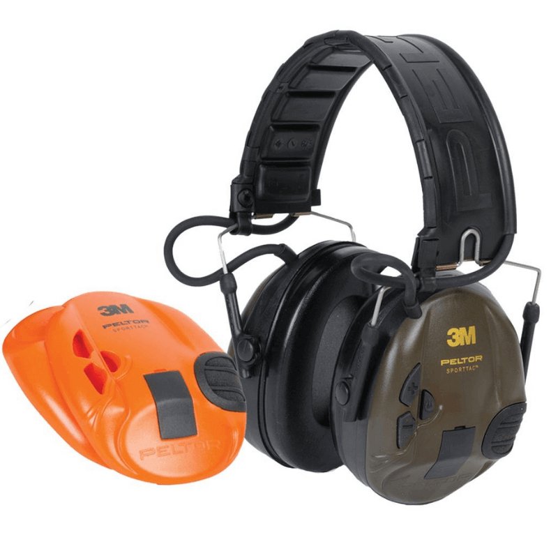 3M Peltor™ Protection auditive SportTac - vert/orange