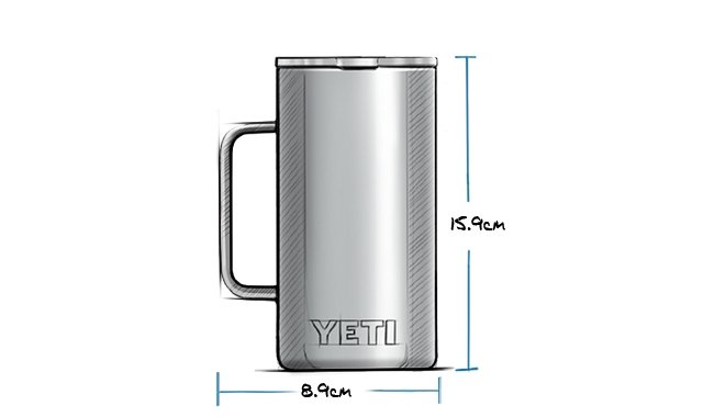 YETI® Krug Rambler 24 Oz - Black