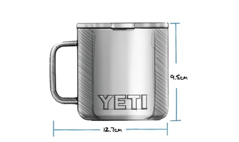 YETI® Tasse Rambler 14 Oz - Stainless Steel