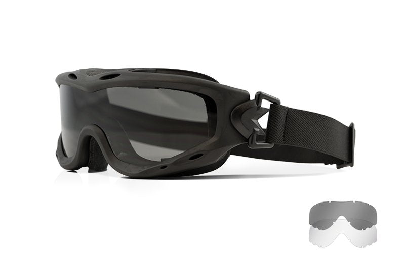 Wiley X Lunettes de protection SPEAR Black - Smoke Grey + Clear