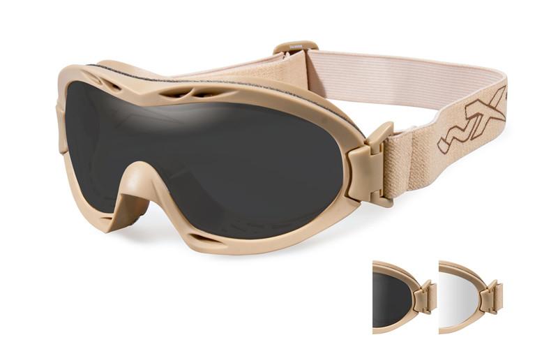 Wiley X Lunettes de protection NERVE Tan - Smoke Grey + Clear