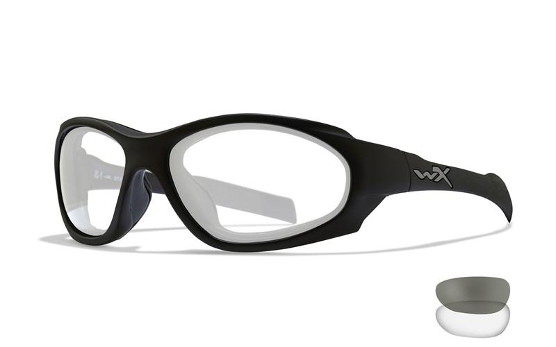 Wiley X Lunettes de protection XL-1 AD COMM Matte Black- Smoke Grey + Clear