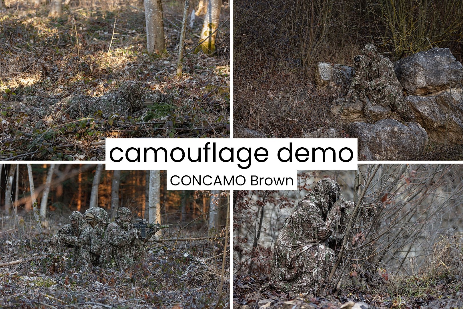 Ghosthood Guirlande de camouflage Strip8 - CONCAMO brown