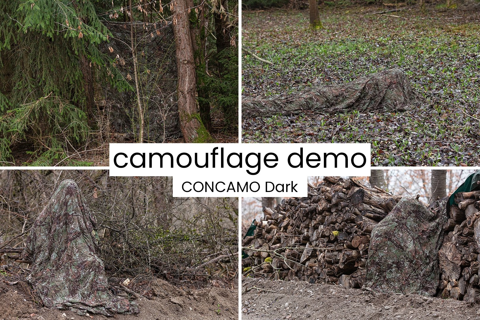 Ghosthood Guirlande de camouflage Strip8 - CONCAMO dark