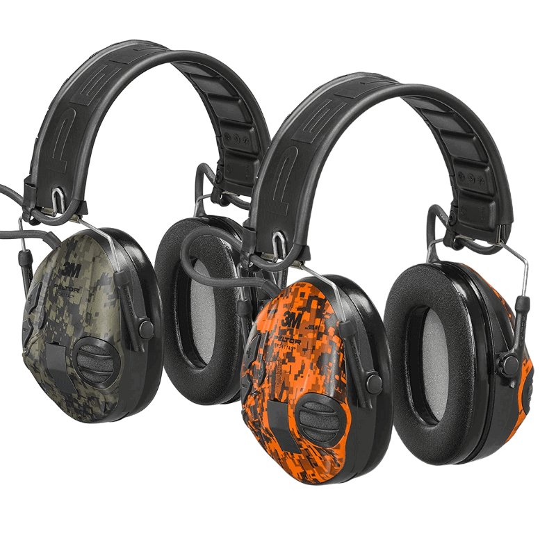 3M Peltor™ Protection auditive SportTac - orange/vert-camo