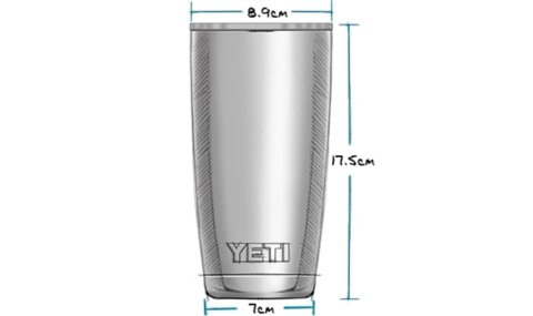 YETI® Gobelet Rambler 20 Oz - Noir